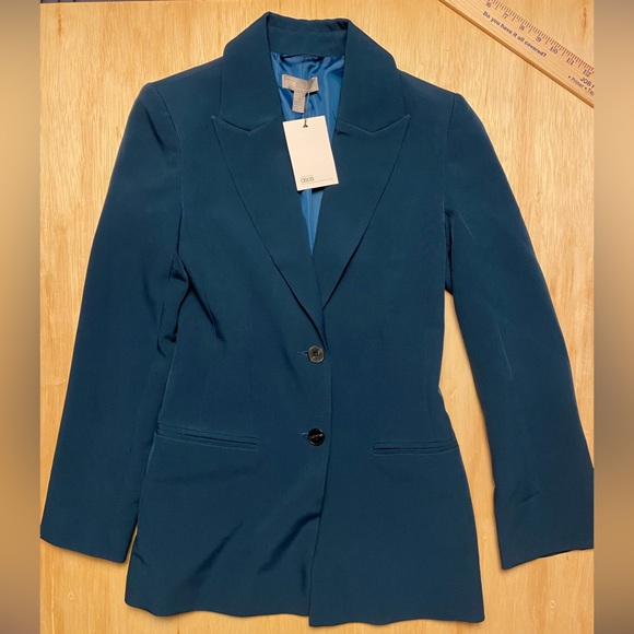 NWD ASOS Women’s Teal Pop Suit Blazer US 0 - Picture 1 of 12